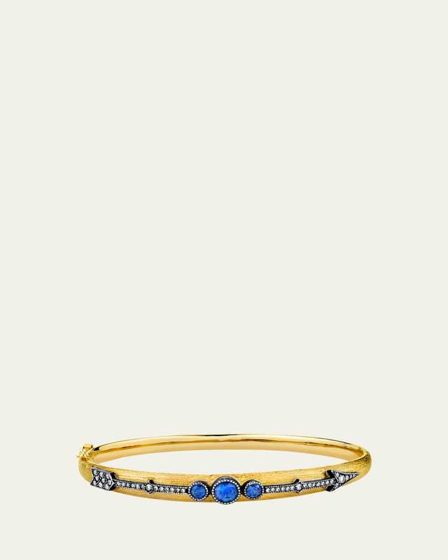 Diamond and Sapphire Arrow Bracelet